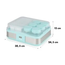 Gaia Greek Joghurt-Maker 1,26 L 6 Gläser Inkl. Sieb-Box -Haushaltsgeräte 10035435 yy 0008 logo Klarstein Gaia Greek Joghurtmaker mint