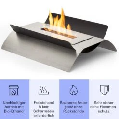 Phantasma Graca Ethanol-Kamin Rauch- & Geruchlos Bio-Ethanol -Haushaltsgeräte 10035456 de 0003 usp