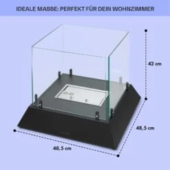 Phantasma Cubo Ethanol-Kamin Rauch- & Geruchlos Edelstahl-Brenner Sicherheitsglas -Haushaltsgeräte 10035458 de 0005 usp