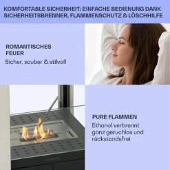 Phantasma Pinar Ethanol-Kamin Rauch- & Geruchlos Bio-Ethanol -Haushaltsgeräte 10035459 de 0006 usp