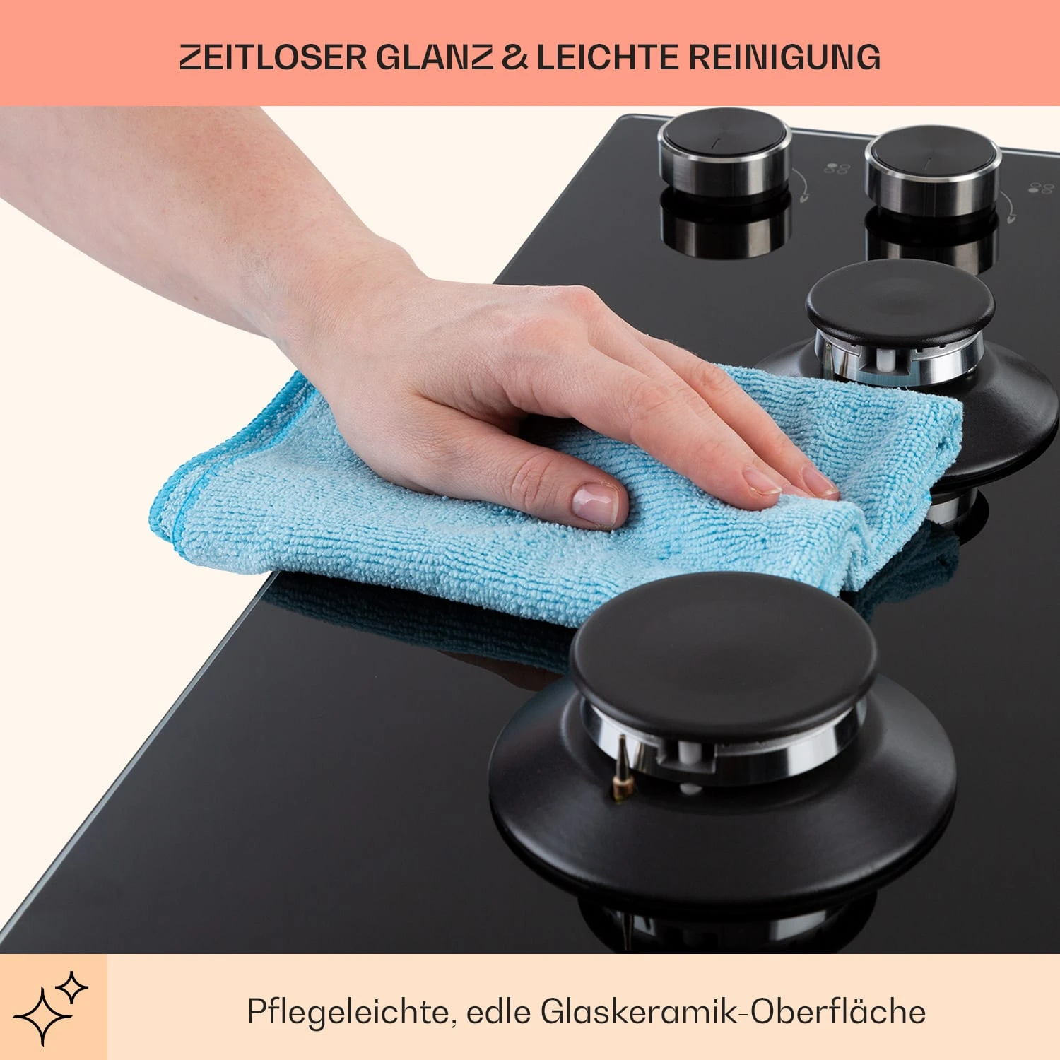 Illuminosa 4 Gaskochfeld 4-flammig Sabaf-Brenner Glaskeramik 7 Illuminosa 4 Gaskochfeld 4-flammig Sabaf-Brenner Glaskeramik – Bild 7