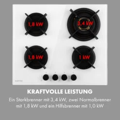 Goldflame 4 Gaskochfeld 4-flammig Messing-Brenner Glaskeramik -Haushaltsgeräte 10035499 de 0006 logo