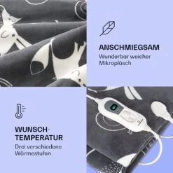 Dr. Watson XXL Heizdecke 3 Stufen Waschbar 200x180cm Coral Fleece -Haushaltsgeräte 10035503 de 0003 logo