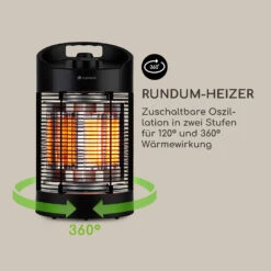 Heat Guru 360 Mini Infrarot-Heizstrahler 700/350W Oszillation -Haushaltsgeräte 10035506 de 0005 logo