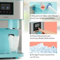 Eiszeit Crush Eiswürfelmaschine 2 Größen Crushed Ice -Haushaltsgeräte 10035509 de 0004 usp