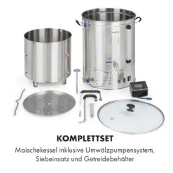 Brauheld Pro Maischekessel 3300W 70L 30-100°C Umwälzpumpe Edelstahl -Haushaltsgeräte 10035516 de 0008 logo