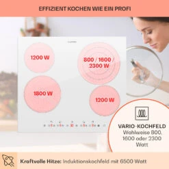 Virtuosa 4 Einbaukochfeld 4 Zonen 6500W Glaskeramik -Haushaltsgeräte 10035552 de 0003 usp