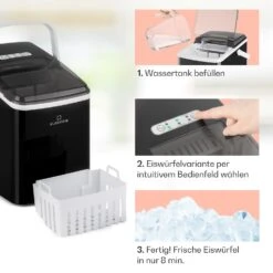 Arctic Porter Eiswürfelmaschine Bullet-Eis 12kg/24h Edelstahl -Haushaltsgeräte 10035553 de 0004 usp