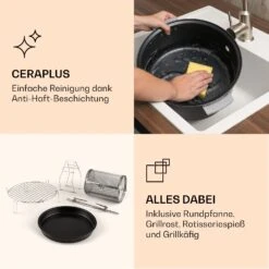 VitAir Smart Heißluftfritteuse App-Steuerung / 1400W / 7,75 Ltr / 20 Programme 14 VitAir Smart Heißluftfritteuse App-Steuerung / 1400W / 7,75 Ltr / 20 Programme -Haushaltsgeräte 10035592 de 0007 logo