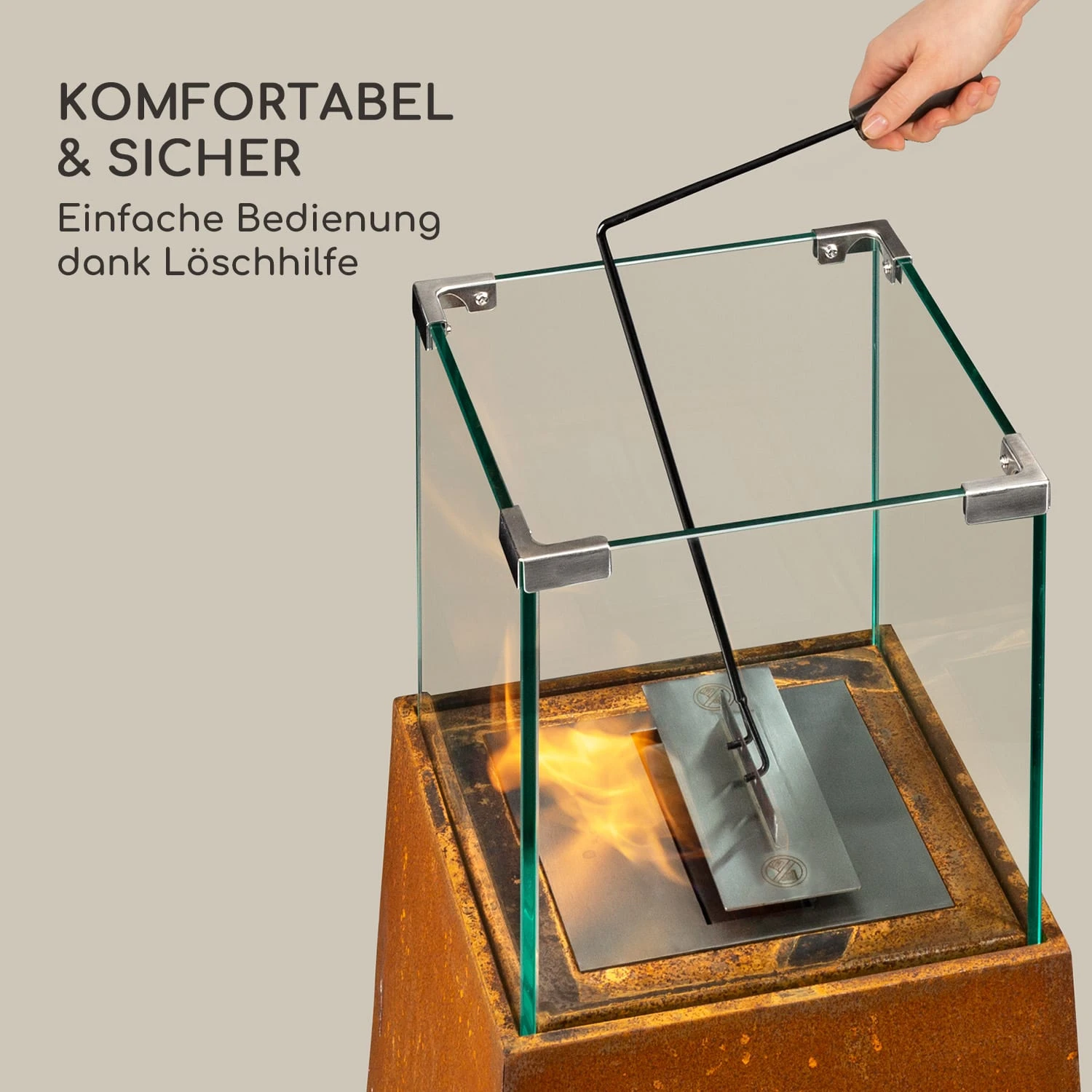 Firetower Ethanol-Kamin Sicherheitsbrenner 250 Ml / 1,5 H Löschhilfe Flammenschutz 5 Firetower Ethanol-Kamin Sicherheitsbrenner 250 Ml / 1,5 H Löschhilfe Flammenschutz – Bild 5