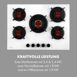 Goldflame 5 Gaskochfeld 5-flammig Messing-Brenner Glaskeramik -Haushaltsgeräte 10035615 de 0006 logo