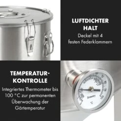 Gärkeller Pro XL Fermentierkessel 60 Liter Ablassventil 304-Edelstahl -Haushaltsgeräte 10035622 de 0007 logo