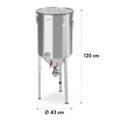 Gärkeller Pro XL Fermentierkessel 60 Liter Ablassventil 304-Edelstahl -Haushaltsgeräte 10035622 yy 0010 logo Klarstein Conical Fermenter 60L