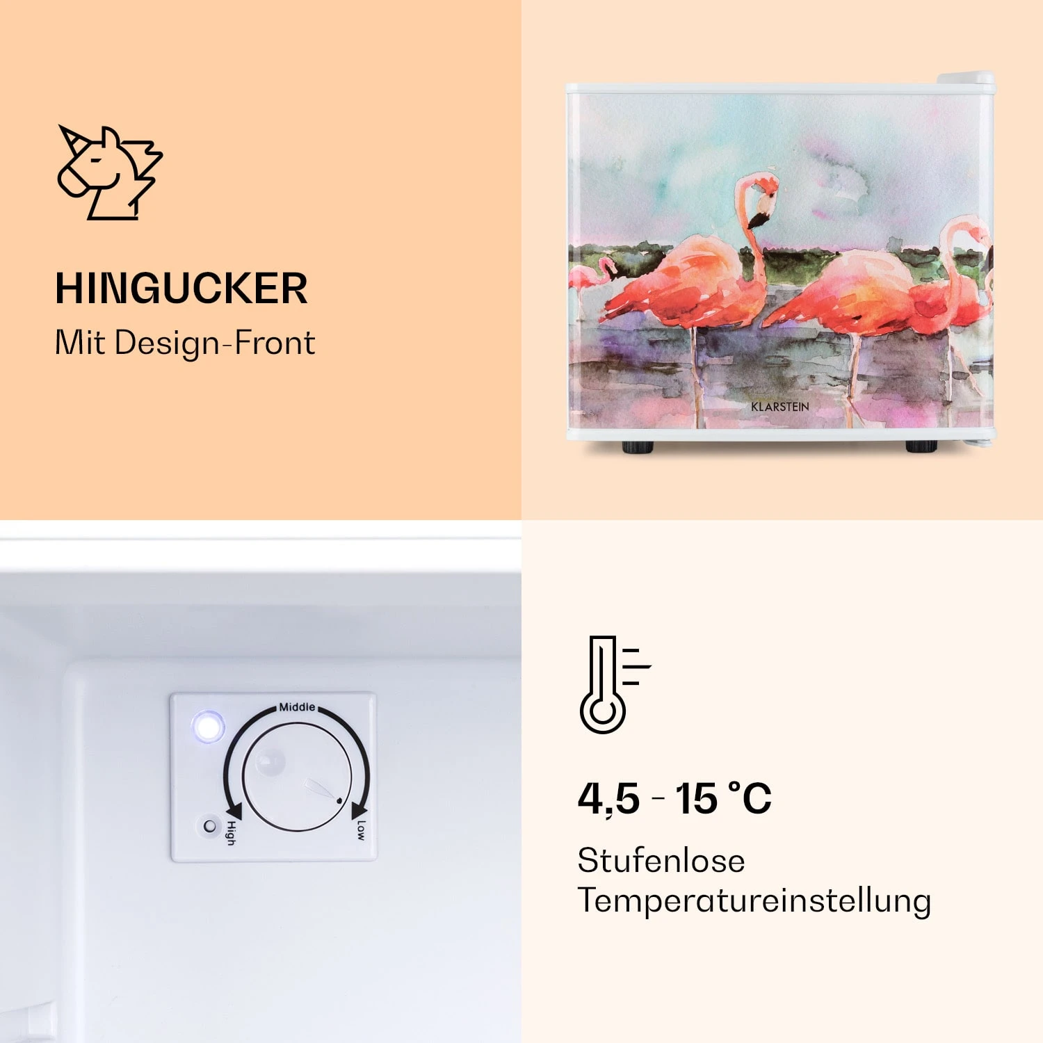 Pretty Cool Make-Up-Kühlschrank Flamingo 17 Liter 50 Watt 1 Boden 5 Pretty Cool Make-Up-Kühlschrank Flamingo 17 Liter 50 Watt 1 Boden – Bild 5