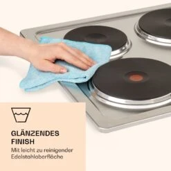 Appetito 4 Elektrokochfeld 4 Platten 6 Stufen 5500 Watt Edelstahl -Haushaltsgeräte 10035702 de 0005 logo