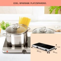 Cookbuddy Doppel-Kochfeld 2400W 5 Leistungsstufen Glaskeramik 14 Cookbuddy Doppel-Kochfeld 2400W 5 Leistungsstufen Glaskeramik -Haushaltsgeräte 10035704 de 0006 usp