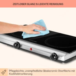 Cookbuddy Doppel-Kochfeld 2400W 5 Leistungsstufen Glaskeramik 15 Cookbuddy Doppel-Kochfeld 2400W 5 Leistungsstufen Glaskeramik -Haushaltsgeräte 10035704 de 0007 usp