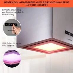 Kronleuchter Smart Inselabzugshaube 595m³/h App-Steuerung LED-Panel -Haushaltsgeräte 10035709 de 0004 usp