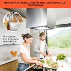 Kronleuchter Smart Inselabzugshaube 595m³/h App-Steuerung LED-Panel -Haushaltsgeräte 10035709 de 0006 usp