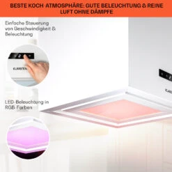 Kronleuchter Smart Inselabzugshaube 595m³/h App-Steuerung LED-Panel -Haushaltsgeräte 10035711 de 0004 usp