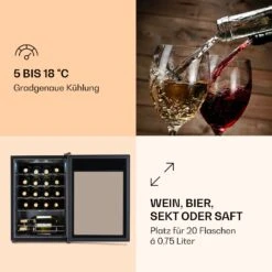 Ultimo 20 Uno Weinkühlschrank 53l Touch-Bedienfeld 131W 5-18°C -Haushaltsgeräte 10035778 de 0003 logo