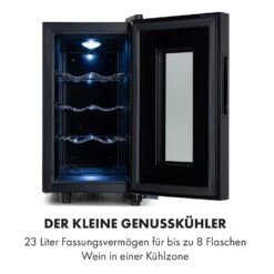 Bellevin 8 Uno Weinkühlschrank 23 Liter 11-18 °C LED Touch SingleZone -Haushaltsgeräte 10035862 de 0003 logo