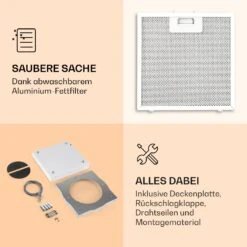 Kronleuchter Inselabzugshaube 596m³/h LED-Panel EEK A -Haushaltsgeräte 10035975 de 0004 logo