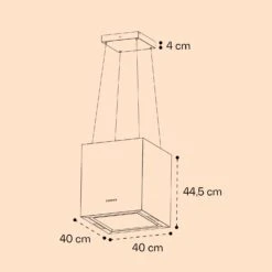 Kronleuchter Inselabzugshaube 596m³/h LED-Panel EEK A -Haushaltsgeräte 10035975 yy 0007 logo