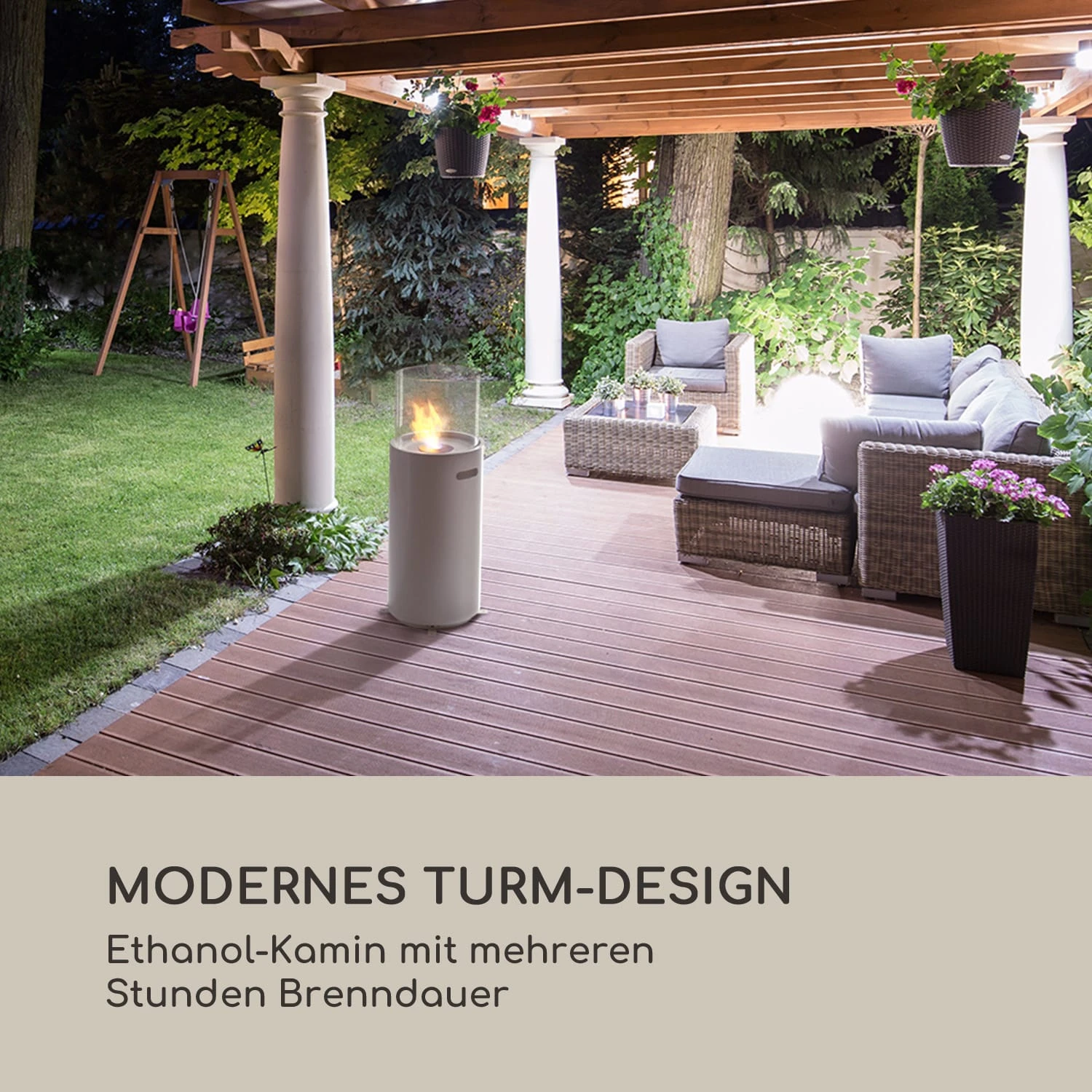 Fiamme Tamburo Ethanol-Kamin Edelstahl-Brenner 0,8Ltr 4-5 H Brenndauer 2 Fiamme Tamburo Ethanol-Kamin Edelstahl-Brenner 0,8Ltr 4-5 H Brenndauer – Bild 2