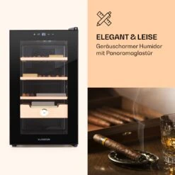 Klarstein El Presidente 48 Zigarren-Humidor 48L 3 Einschübe 1 Fach Zedernholz -Haushaltsgeräte 10036103 de 0003 logo