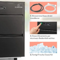 Powericer XL Eiswürfelmaschine 20 Kg/Tag 145 Watt -Haushaltsgeräte 10036152 de 0004 usp