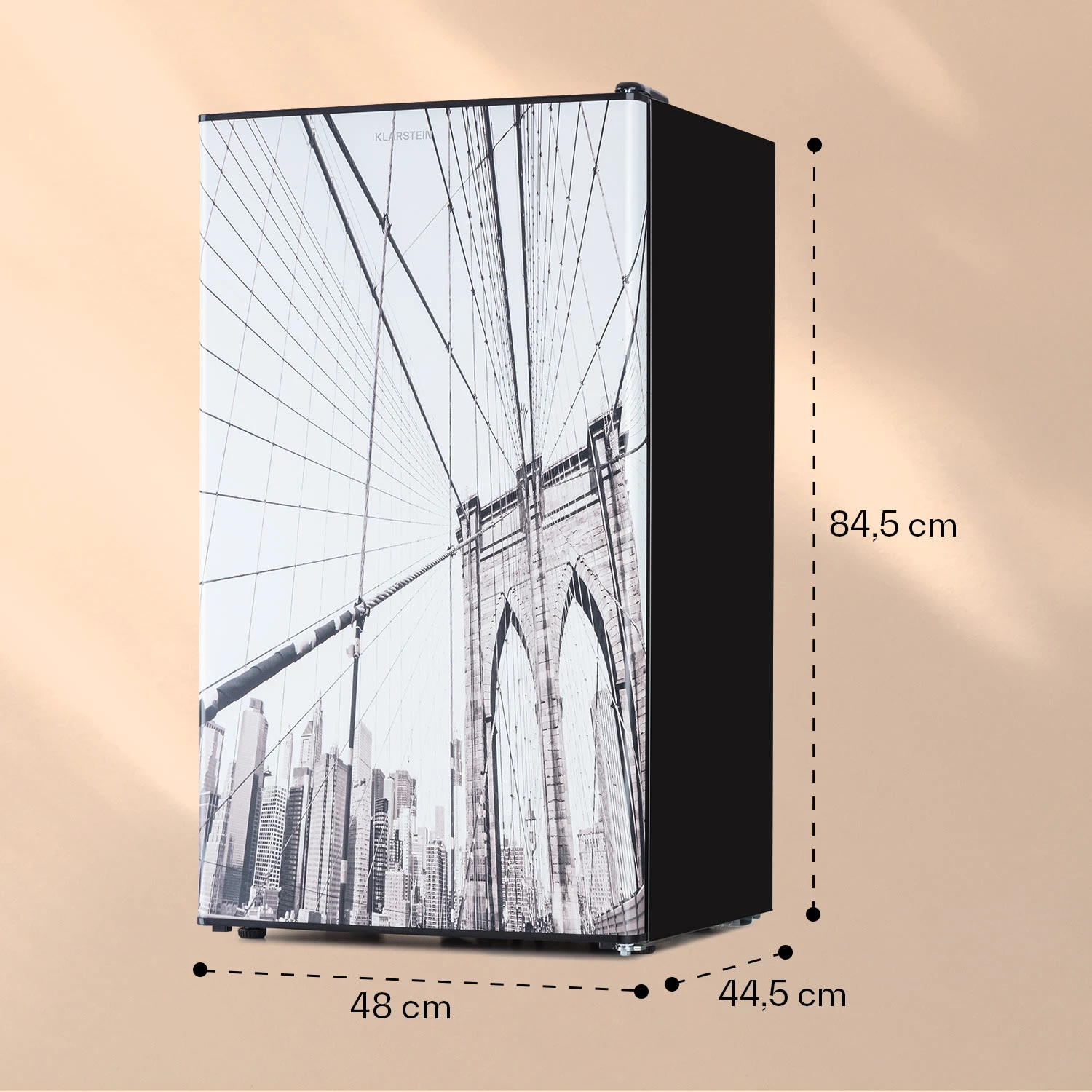 CoolArt 79L Kühl-Gefrier-Kombination EEK F Gefrierfach 9l Designtür 6 CoolArt 79L Kühl-Gefrier-Kombination EEK F Gefrierfach 9l Designtür – Bild 6