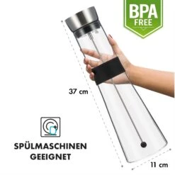 Sile Karaffe 1,6 Liter Borosilikatglas Fruchtspieß Mit Stopper -Haushaltsgeräte 10036369 de 0007 logo