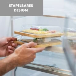 Glaswerk Hermatige Aufschnittbox Mit Glasdeckel Borosilikatglas Bambus Schneidebrett -Haushaltsgeräte 10036378 de 0006 logo