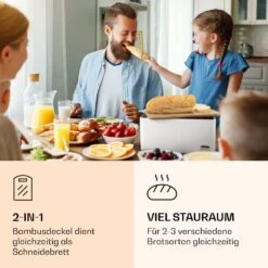 Oklahoma Brotkasten Metall 35,5x15,5x23 Cm Bambus-Deckel Schneidebrett 7 Oklahoma Brotkasten Metall 35,5x15,5x23 Cm Bambus-Deckel Schneidebrett -Haushaltsgeräte 10037444 de 0003 logo