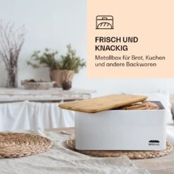 Oklahoma Brotkasten Metall 35,5x15,5x23 Cm Bambus-Deckel Schneidebrett 8 Oklahoma Brotkasten Metall 35,5x15,5x23 Cm Bambus-Deckel Schneidebrett -Haushaltsgeräte 10037444 de 0004 logo