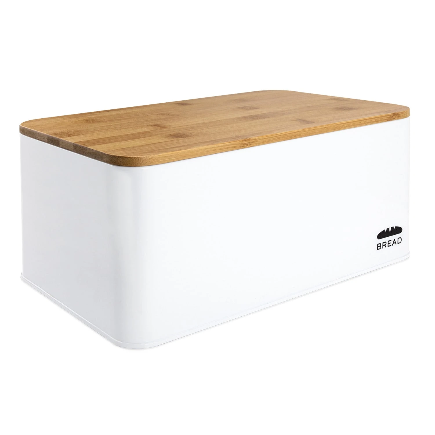 Oklahoma Brotkasten Metall 35,5x15,5x23 Cm Bambus-Deckel Schneidebrett 1 Oklahoma Brotkasten Metall 35,5x15,5x23 Cm Bambus-Deckel Schneidebrett