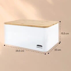Oklahoma Brotkasten Metall 35,5x15,5x23 Cm Bambus-Deckel Schneidebrett 9 Oklahoma Brotkasten Metall 35,5x15,5x23 Cm Bambus-Deckel Schneidebrett -Haushaltsgeräte 10037444 yy 0005 logo