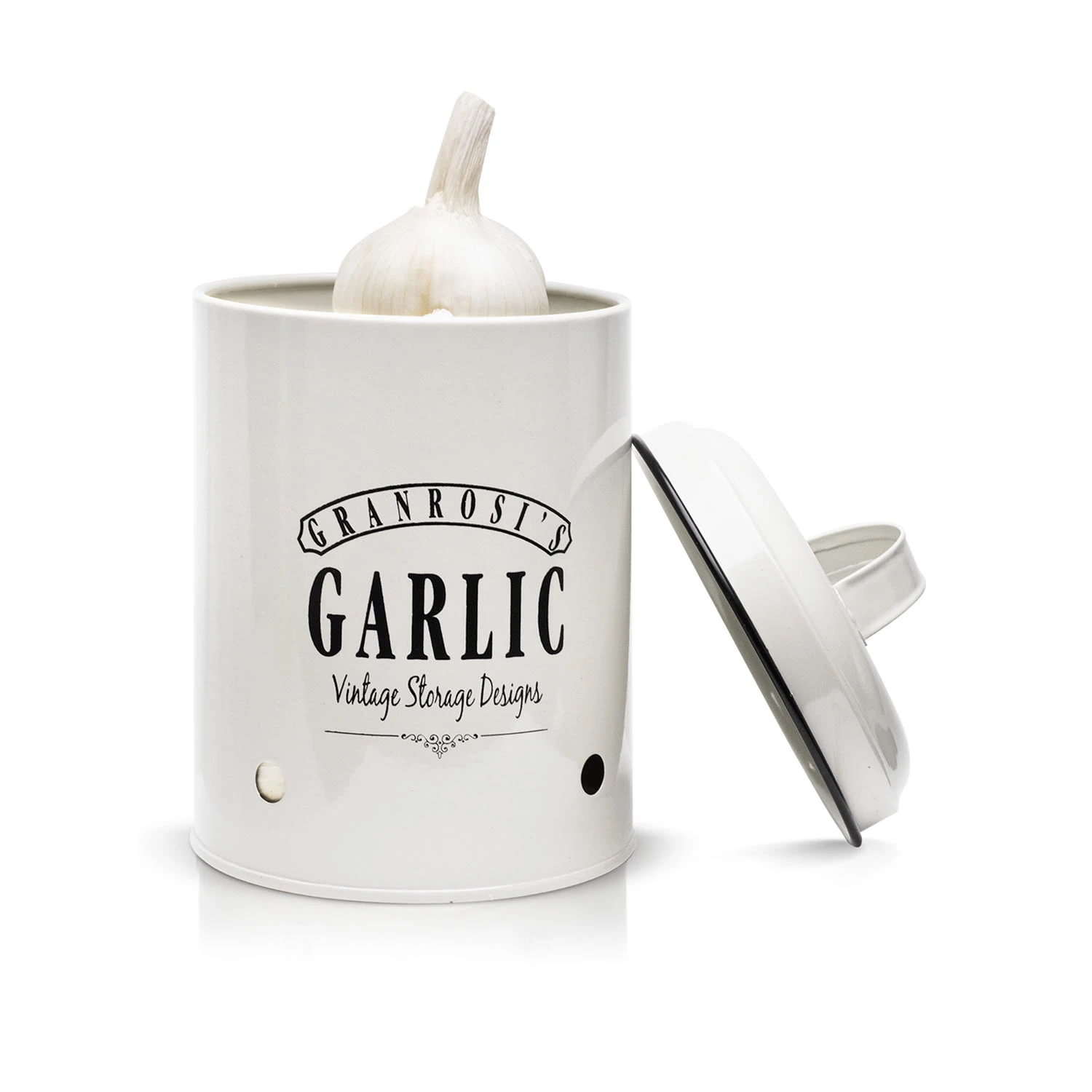 Montana Knoblauchtopf Emaille-Stahlblech 12 X 18 Cm (ØxH) Rostfrei 3 Montana Knoblauchtopf Emaille-Stahlblech 12 X 18 Cm (ØxH) Rostfrei – Bild 3