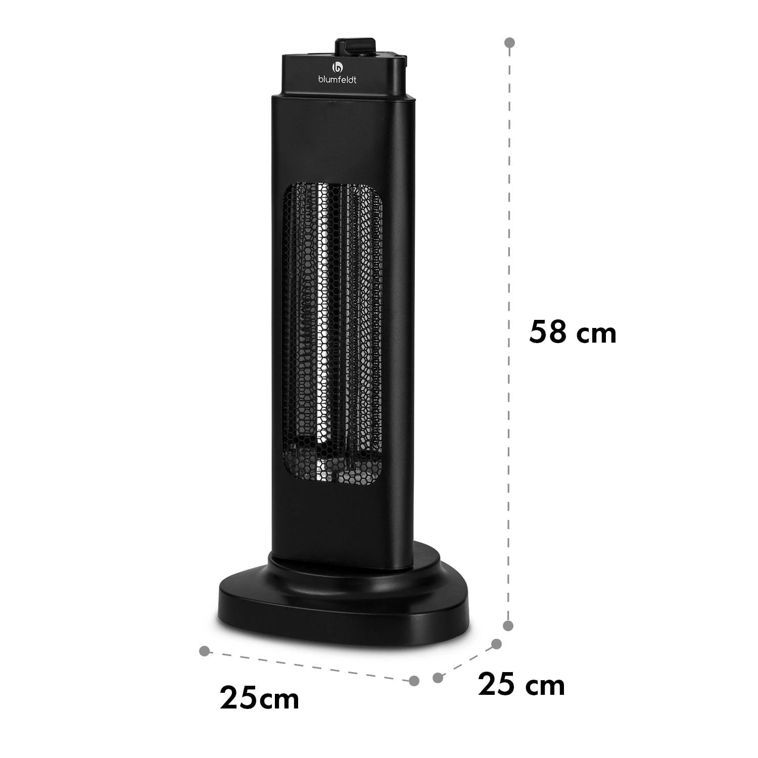 Heat Guru Tri-Mini Standheizstrahler 600W 2 Heizstufen IP65 Schwingfunktion Schwarz 9 Heat Guru Tri-Mini Standheizstrahler 600W 2 Heizstufen IP65 Schwingfunktion Schwarz – Bild 9