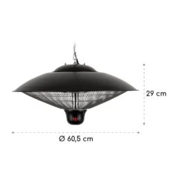 Heizsporn Deckenheizstrahler 60,5 Cm (Ø) LED-Lampe Fernbedienung -Haushaltsgeräte 10037731 yy 0007 logo