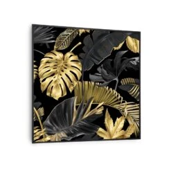 Wonderwall Air Art Smart Infrarotheizung Schwarze Blume 60x60cm 350W