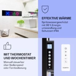Wonderwall Air Art Smart Infrarotheizung Spiel 120x30cm 350W -Haushaltsgeräte 10037841 de 0004 logo