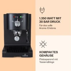 Passionata 20 Espressomaschine 20 Bar 6 Tassen 1,25 Liter Milchschaum -Haushaltsgeräte 10037855 de 0003 logo