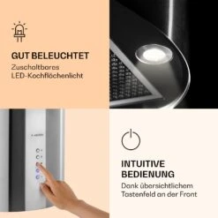 Barella Dunstabzugshaube 35,5 X 93,5 X 43 Cm Umluft 557 M³/h LED Aktivkohlefilter -Haushaltsgeräte 10037864 de 0003 logo