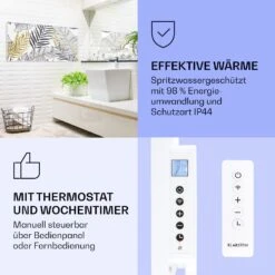 Wonderwall Air Art Smart Infrarotheizung Blatt 120x60cm 700W -Haushaltsgeräte 10037918 de 0004 logo