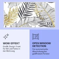 Wonderwall Air Art Smart Infrarotheizung Blatt 120x60cm 700W -Haushaltsgeräte 10037918 de 0006 logo