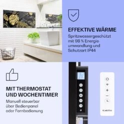 Wonderwall Air Art Smart Infrarotheizung Schwarzes Blatt 120x60cm 700W -Haushaltsgeräte 10037921 de 0004 logo