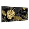 Wonderwall Air Art Smart Infrarotheizung Schwarzes Blatt 120x60cm 700W
