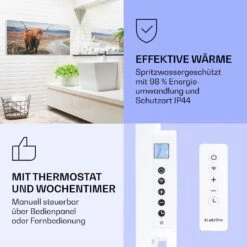 Wonderwall Air Art Smart Infrarotheizung Kuh 120x60cm 700W -Haushaltsgeräte 10037924 de 0004 logo